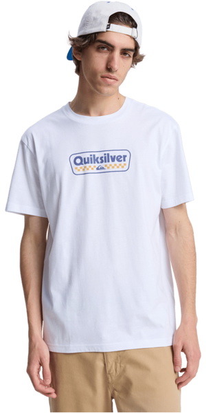 2026 Quiksilver Mens EV Starting Grid Short Sleeve Tee EQYZT08288 - White